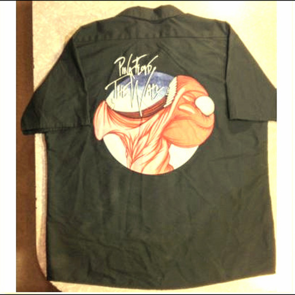 Unlisted Other - Pink Floyd The Wall Black Button Up Uniform Shirt